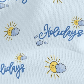 Lovely Sun And Holiday In Engl Stretch Jersey