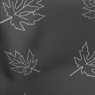 Maple Leaf With Simple Lines Lightweight Cotton Poplin