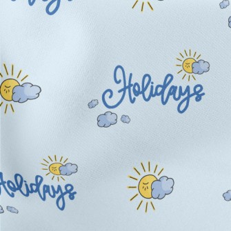 Lovely Sun And Holiday In Engl Lightweight Cotton Poplin