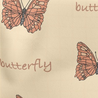 Detailed Realistic Butterfly Lightweight Cotton Poplin