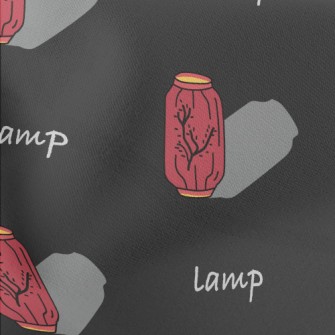 Chinese Style Red Lantern Lightweight Cotton Poplin