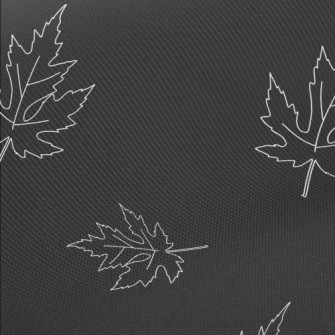 Maple Leaf With Simple Lines Midweight Cotton Poplin