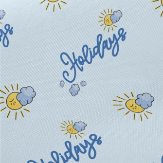Lovely Sun And Holiday In Engl Midweight Cotton Poplin