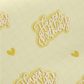Happy Birthday In English Midweight Cotton Poplin
