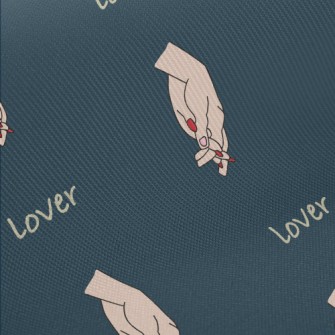 Loving Hand In Hand Pattern Midweight Cotton Poplin