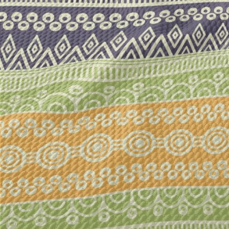 Ethnic Style Totem Birdseye Piqué