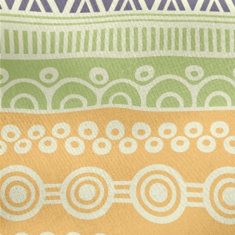 Ethnic Style Totem Jersey Backed Fleece
