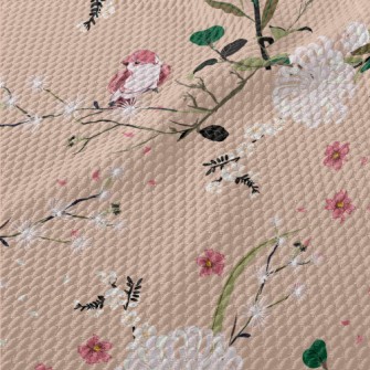 Sweet Daisy Bird Birdseye Piqué