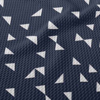 Simple Triangular Geometry Dia Birdseye Piqué