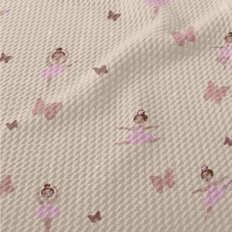 Spinning Jumping Ballet Girl Birdseye Piqué