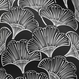 Simple Lines Flowers Chiffon