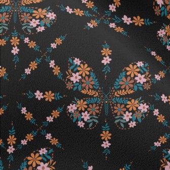Flowers Make Up Butterflies Chiffon
