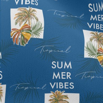 Tropical Rainforest Leaves Chiffon