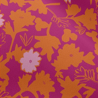 Art Graffiti Flowers Chiffon