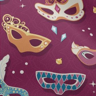 Ornately Decorated Mask Chiffon