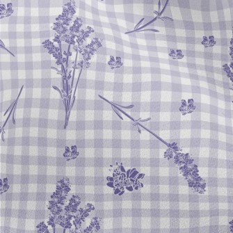 Classic Plaid Lavender Chiffon