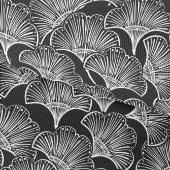 Simple Lines Flowers Waterproof Oxford