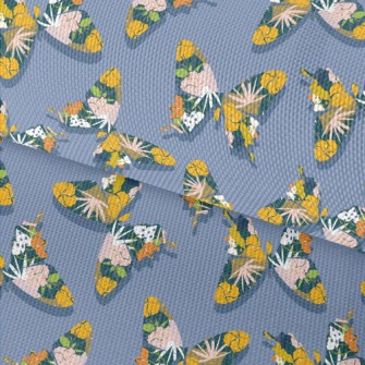 Flowers Wings Butterfly Waterproof Oxford