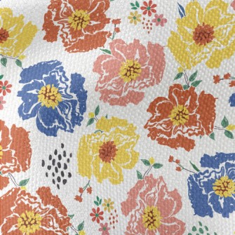 Art Graffiti Flowers Waterproof Canvas