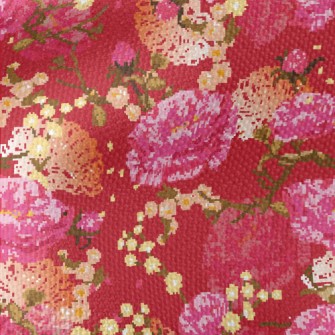 Noble Red Flowers Waterproof Canvas