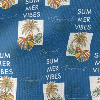 Tropical Rainforest Leaves Waterproof Canvas