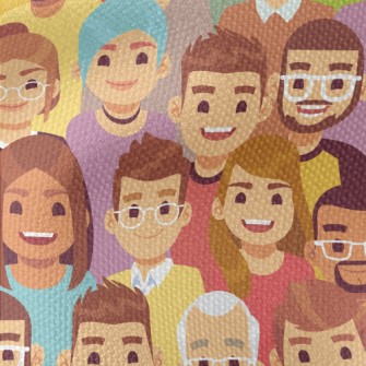 Friendly People Waterproof Canvas