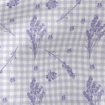 Classic Plaid Lavender Waterproof Canvas