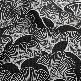 Simple Lines Flowers Athletic Mesh Flat Back