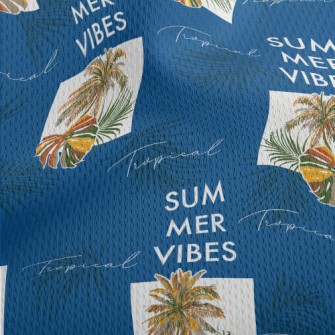 Tropical Rainforest Leaves Athletic Mesh Flat Back