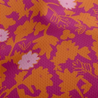 Art Graffiti Flowers Athletic Mesh Flat Back