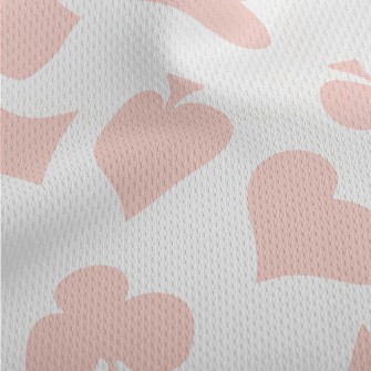 Playing Card Suit Athletic Mesh Flat Back