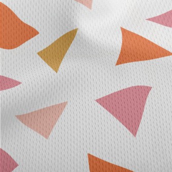 Pink Triangle Athletic Mesh Flat Back