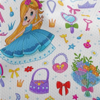 Pretty Princess Cosmetics Athletic Mesh Flat Back