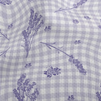 Classic Plaid Lavender Athletic Mesh Flat Back