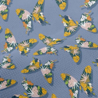 Flowers Wings Butterfly Performance Linen