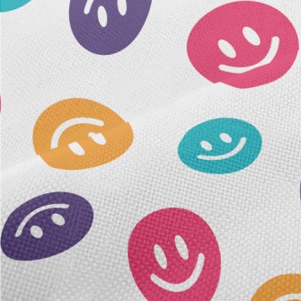 Colorful Upside Down Smiley Fa Performance Linen