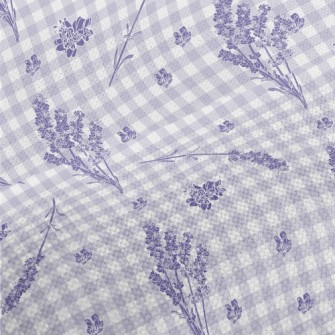 Classic Plaid Lavender Performance Linen