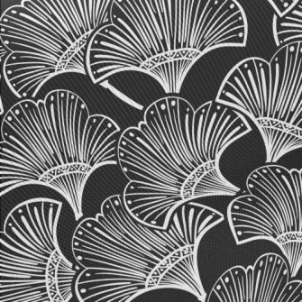 Simple Lines Flowers Twill