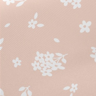Mini White Flower Bouquet Twill