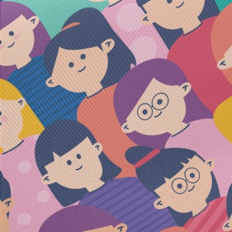 Cute Cartoon Characters Twill