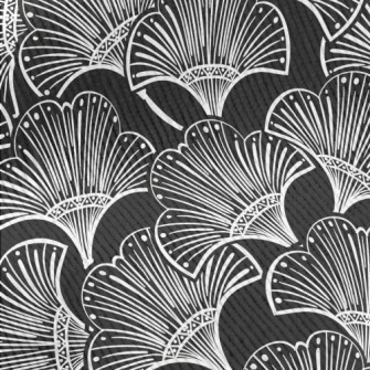 Simple Lines Flowers Standard Corduroy