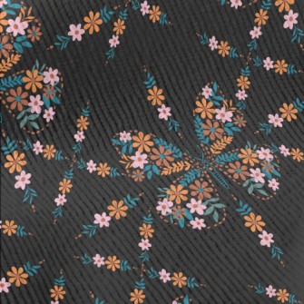 Flowers Make Up Butterflies Standard Corduroy
