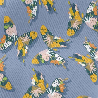 Flowers Wings Butterfly Standard Corduroy