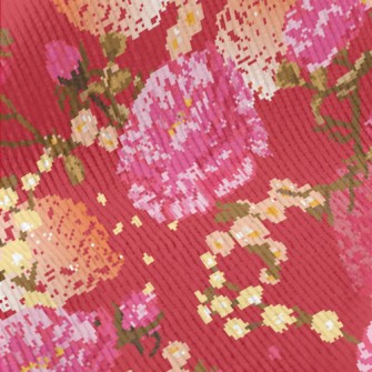 Noble Red Flowers Standard Corduroy