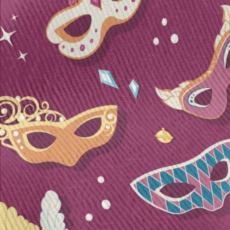 Ornately Decorated Mask Standard Corduroy