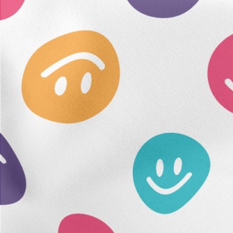 Colorful Upside Down Smiley Fa Stretch Ponte