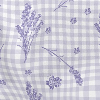 Classic Plaid Lavender Stretch Ponte