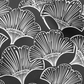 Simple Lines Flowers Micro Fleece