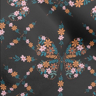 Flowers Make Up Butterflies Micro Fleece