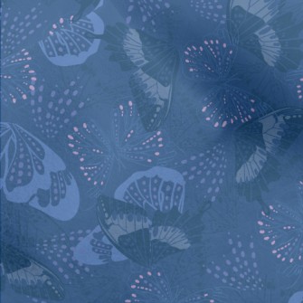 Blue Tears Butterfly Micro Fleece